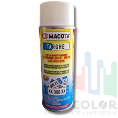 Bomboletta Spray "BIANCO TARGHE" Macota®